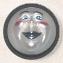 Very Cool Man On The Moon Figure Coaster