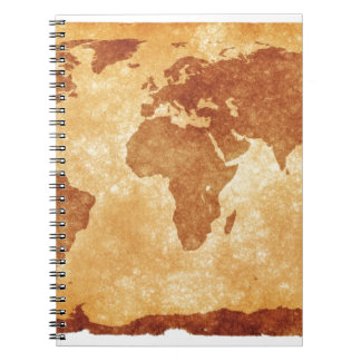 Map Of The World Notebook Very cool map of the world notebook