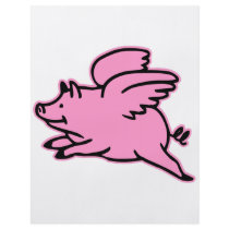 Very Cute Flying Pink Pig flyers by Mustang_Lady Very Cute Flying Pink Pig flyers