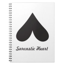 Very Dark Sarcastic Heart Notebook