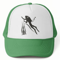 Very Funny SCUBA Diver Mesh Hats