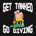 Very Funny SCUBA Diving Kids Dark shirt