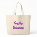 Very High Maintenance Purple bags