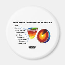 Very Hot & Under Great Pressure Inside (Earth) magnets