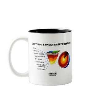 Very Hot & Under Great Pressure Inside (Earth) mug
