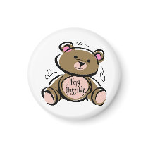 Very Huggable Teddy Bear Refrigerator Magnets