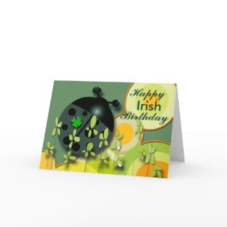 Very Irish Birthday zazzle_card