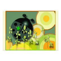 Very Irish Ladybug Custom Invitation
