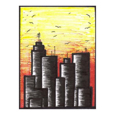 very large last day of a dying city canvas print by christianpayne