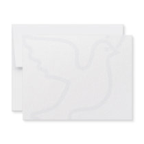 Very Light Blue Peace Dove invitations