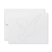 Very Light Blue Peace Dove invitations