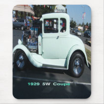 Very light green 1929 5W Coupe, mousepad