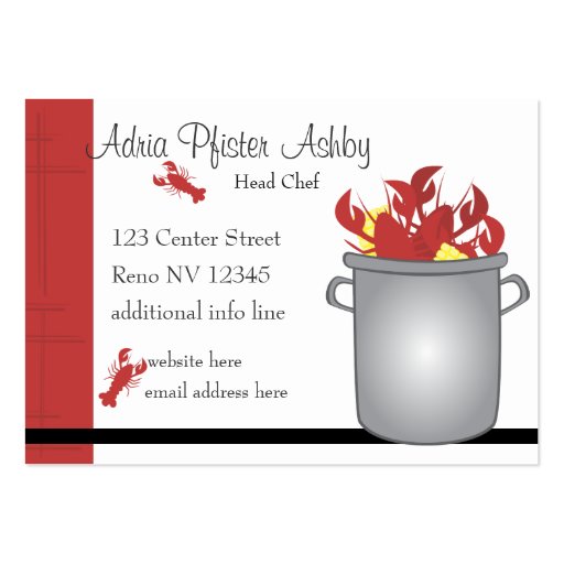 Very Lobster Business Card Template
