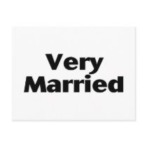 Very Married postcards by CelebrationZazzle Very Married postcards