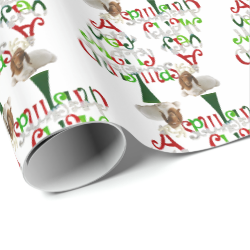 Very Merry Christmas Boer GOAT Gift Wrap Paper