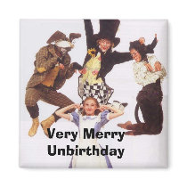 Very Merry Unbirthday magnets