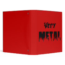 very metal black vinyl binder