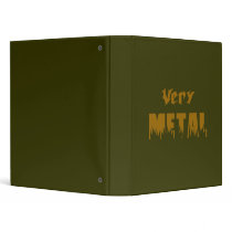 Very Metal (gold) 3 Ring Binders
