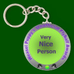 Very Nice Person Flyball Award Keychains