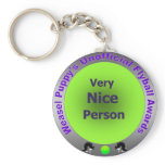 Very Nice Person Flyball Award Keychains