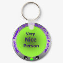 Very Nice Person Flyball Award keychains
