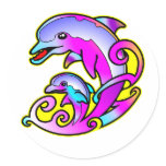 Very Pretty Mother &amp; Calf Dolphins Sticker