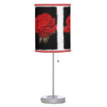 Very Red Rose on White Desk Lamps