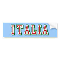 Very Simple yet cool Italia logo of Italy Bumper Sticker