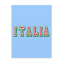 Very Simple yet cool Italia logo of Italy Post Cards