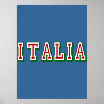 Very Simple yet cool Italia logo of Italy Posters