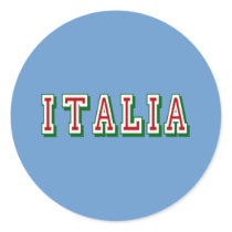 Very Simple yet cool Italia logo of Italy Round Sticker
