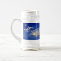 Very structured cloud in a beautiful blue sky coffee mug