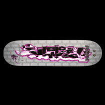 VERY Tag Pink 02 ~ Graffiti Art Pro Skateboard skateboards