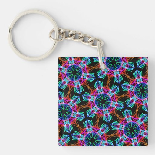 Very unique gift, LED light pattern Keychain | Zazzle