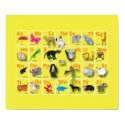 Very very cute animal Alphabets posters by adellaandmella Very very cute animal Alphabets posters