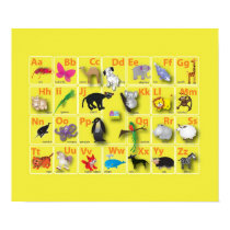 Very very cute animal Alphabets posters