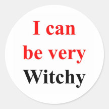 Very Witchy Round Stickers
