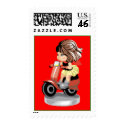 Vespa Girl Stamp stamp
