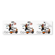 vespa party cow scrapbook sticker bumper stickers