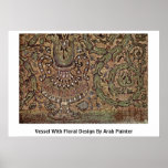 Vessel With Floral Design By Arab Painter Posters