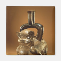 Vessel with puma, Chavin Culture, c.90 BC Fridge Magnet