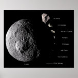Vesta and Asteroid Gallery Poster