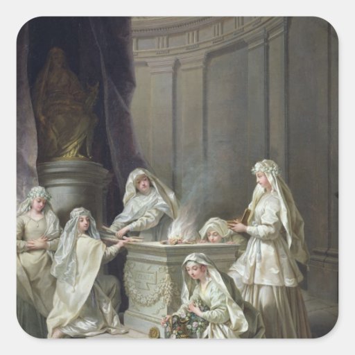 Vestal Virgins, 1727 Square Stickers