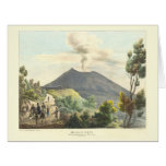 Vesuvius Active Volcano 1832 Naples Italy Card at Zazzle