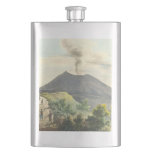 Vesuvius Active Volcano 1832 Naples Italy Flask at Zazzle