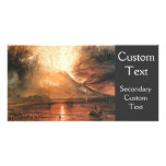 Vesuvius Erupting Customized Photo Card