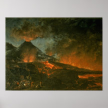 Vesuvius Erupting Posters