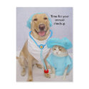 Vet Checkup Reminder postcard
