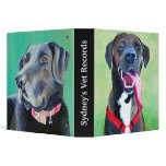 Vet Records Customizable Pet Binder