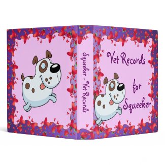 Vet Records Dog Binder binder